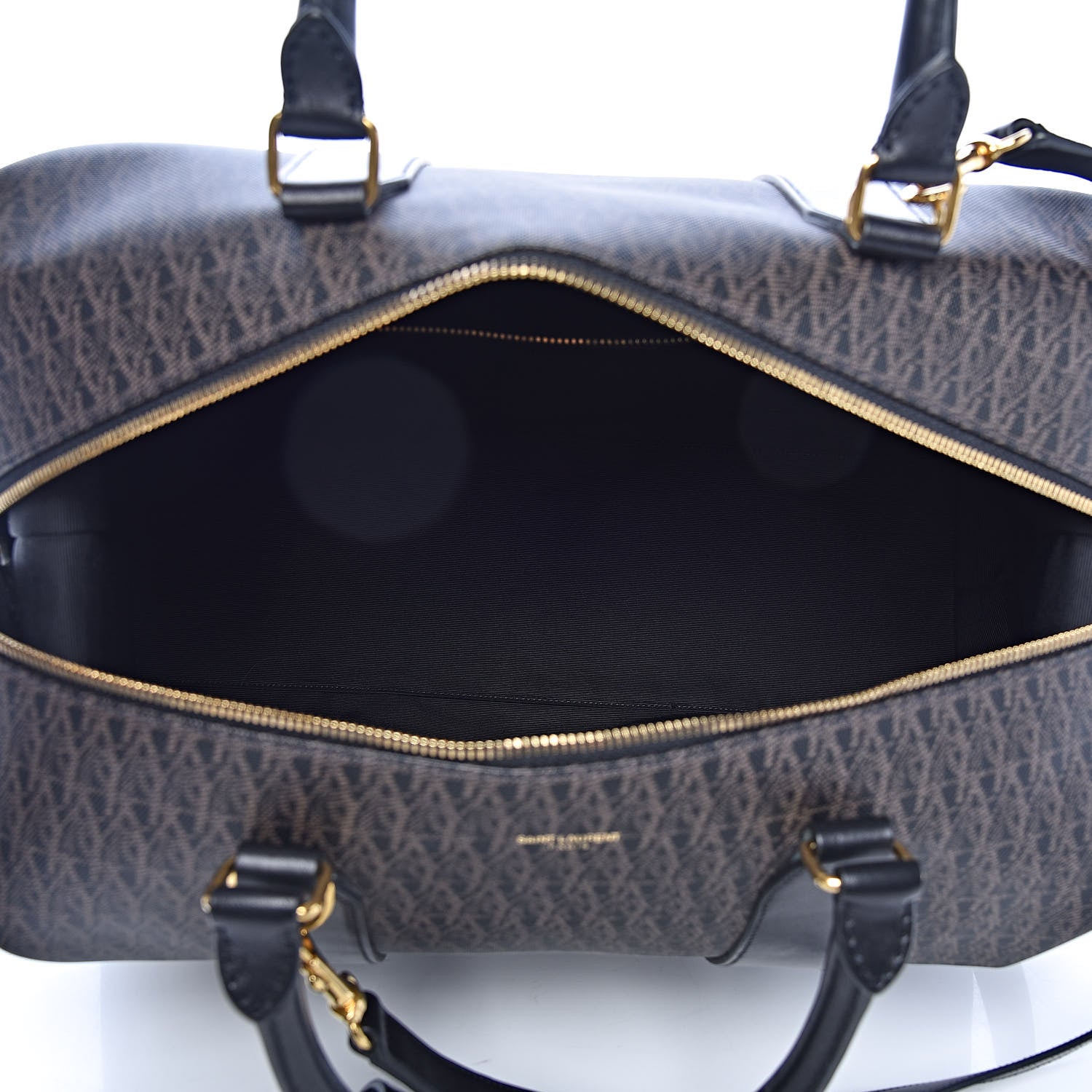 Saint Laurent Toile Classic Monogram Hold-All Duffle Black 5 of 11