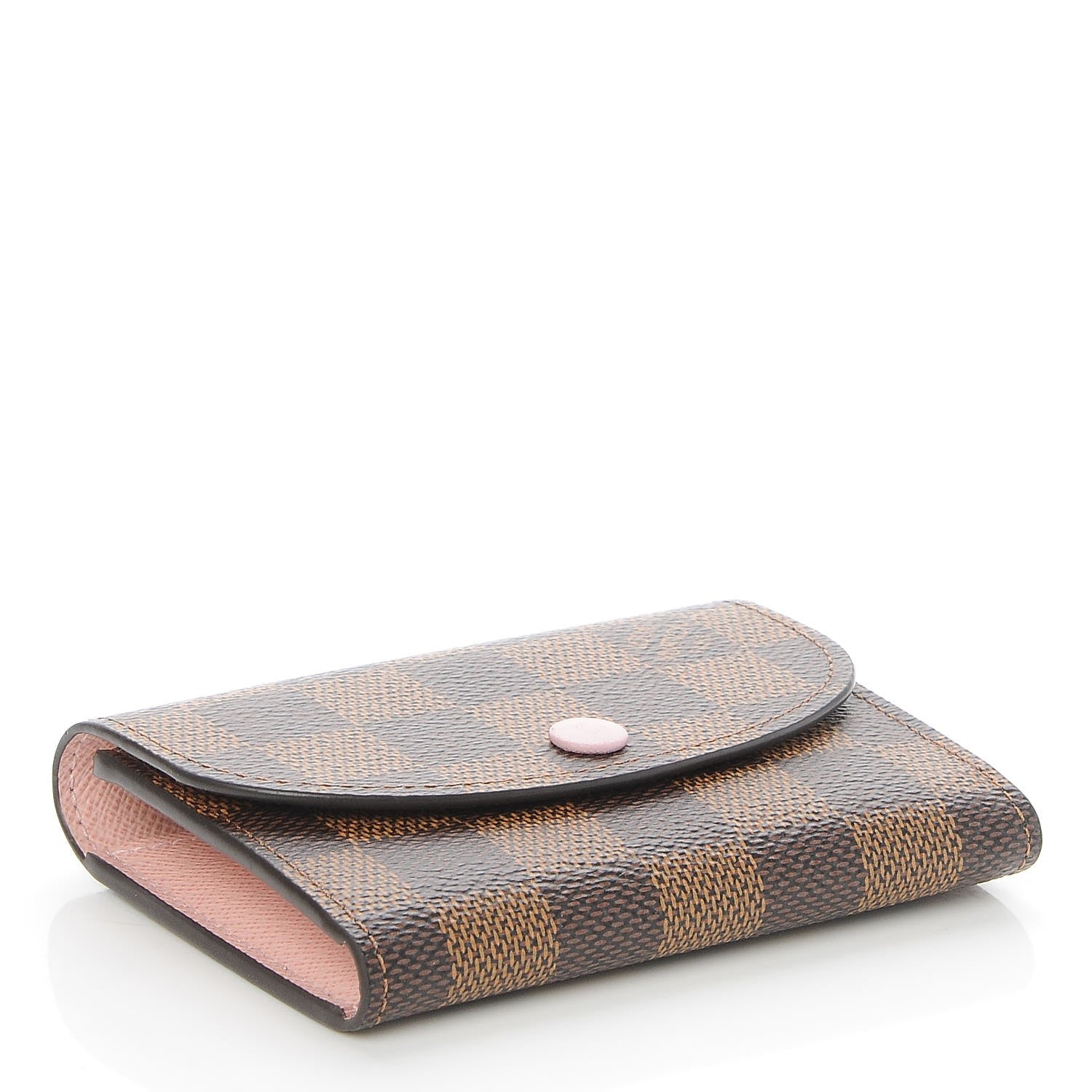 Louis Vuitton Damier Ebene Rosalie Coin Purse Rose Ballerine 4 of 7