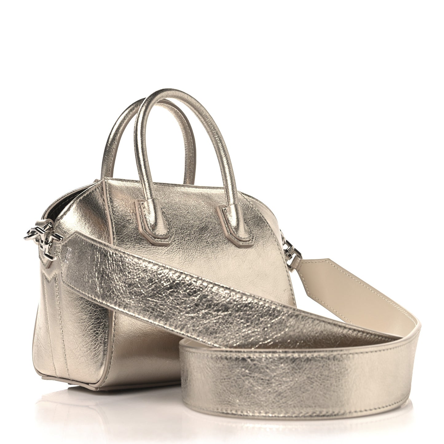 Laminated Lambskin Mini Antigona Gold