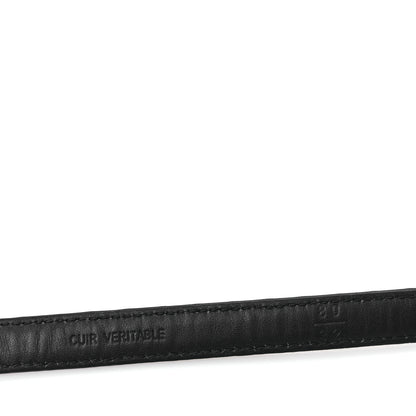 Chanel Calfskin Quilted CC Belt 80 32 Black 4 of 6