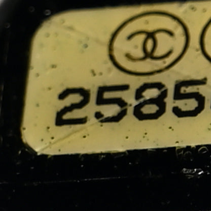 Chanel Crumpled Calfskin Quilted Chain Drawstring Bucket Bag Black 8 of 11