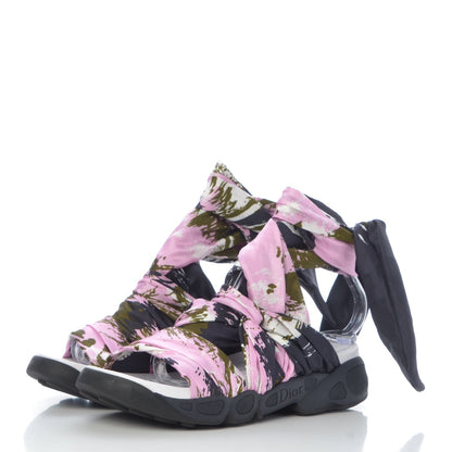 Christian Dior Silk Brooklyn Flat Sandals 38.5 Papillon 3 of 11