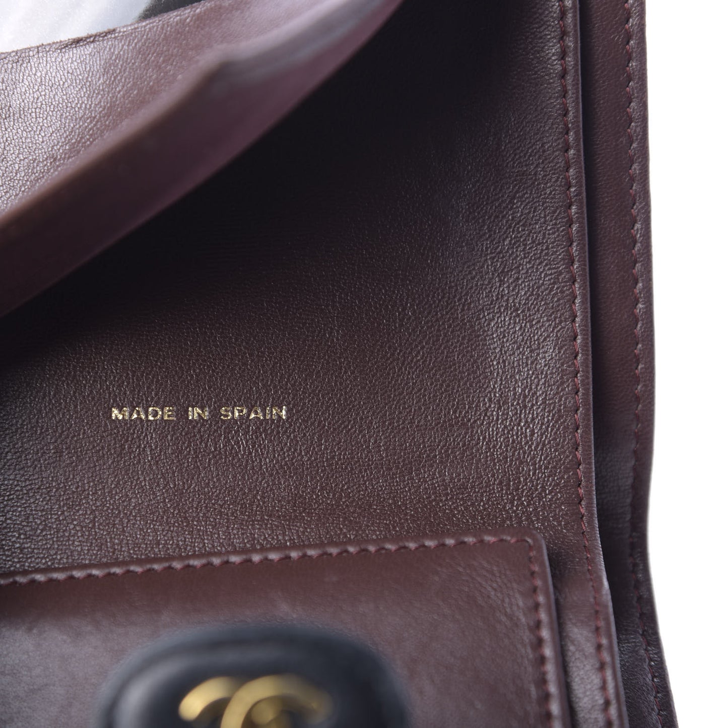 Lambskin Quilted Compact Flap Wallet Black