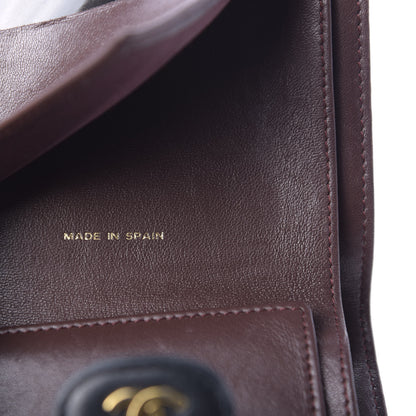 Chanel Lambskin Quilted Compact Flap Wallet Black 7 of 9
