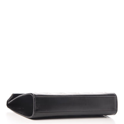 Alaia Calfskin Relief Grande Petale Pochette Clutch Black 5 of 9