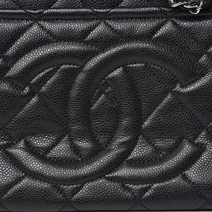Chanel Caviar Quilted CC Timeless Soft Tote Black 10 of 10
