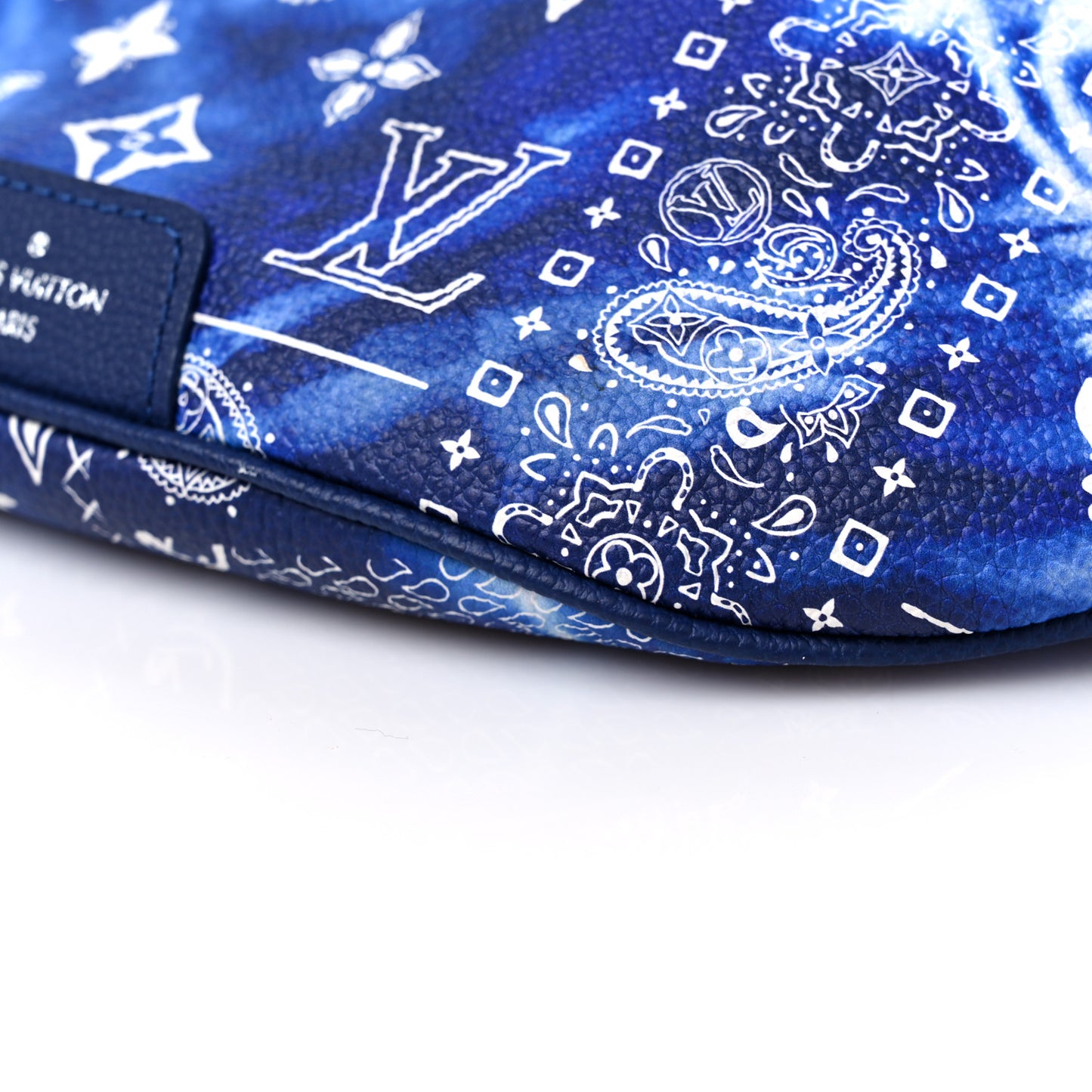 Cowhide Monogram Bandana Discovery Bumbag PM Blue