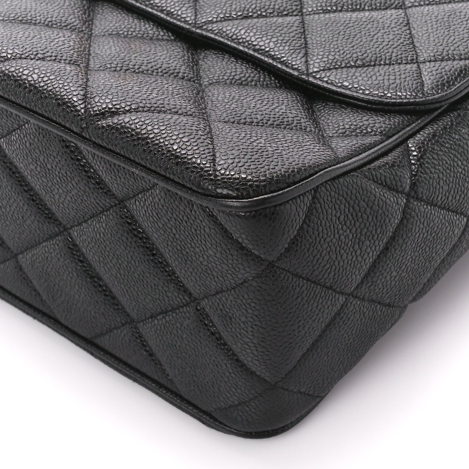 Chanel Caviar Quilted XL Jumbo Single Flap Black 10 of 10