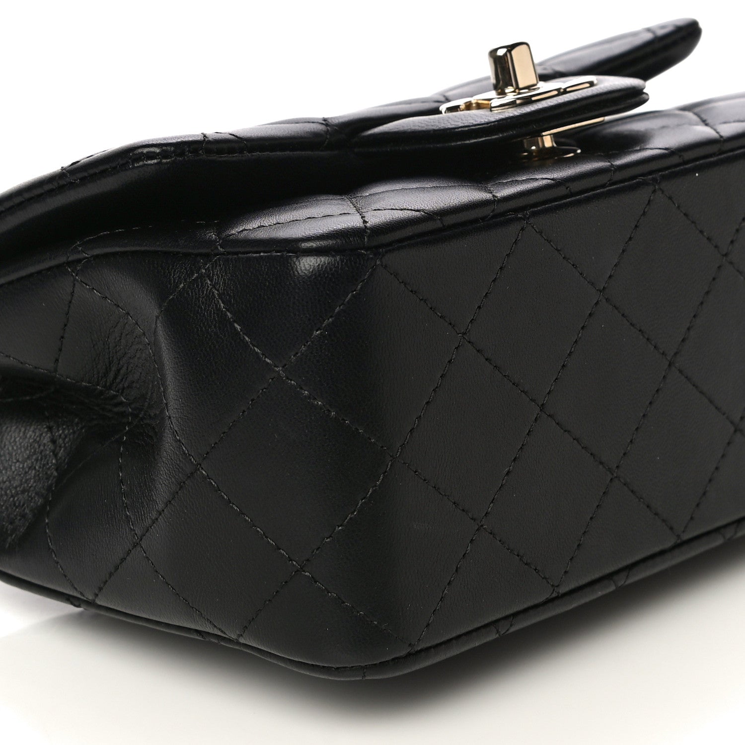 Chanel Lambskin Quilted Mini Square Flap Black 8 of 10
