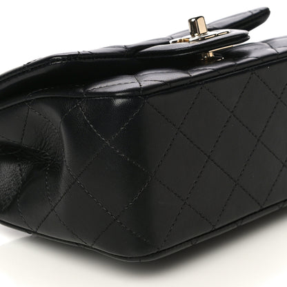 Chanel Lambskin Quilted Mini Square Flap Black 8 of 10
