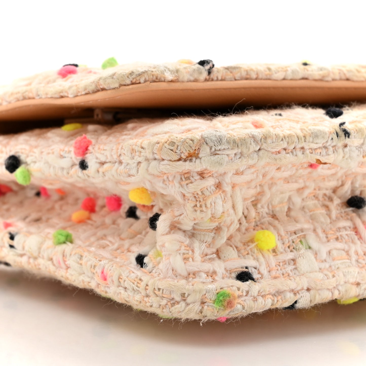 Candy Cotton Tweed & Beach Ball Wallet On Chain WOC Multicolor