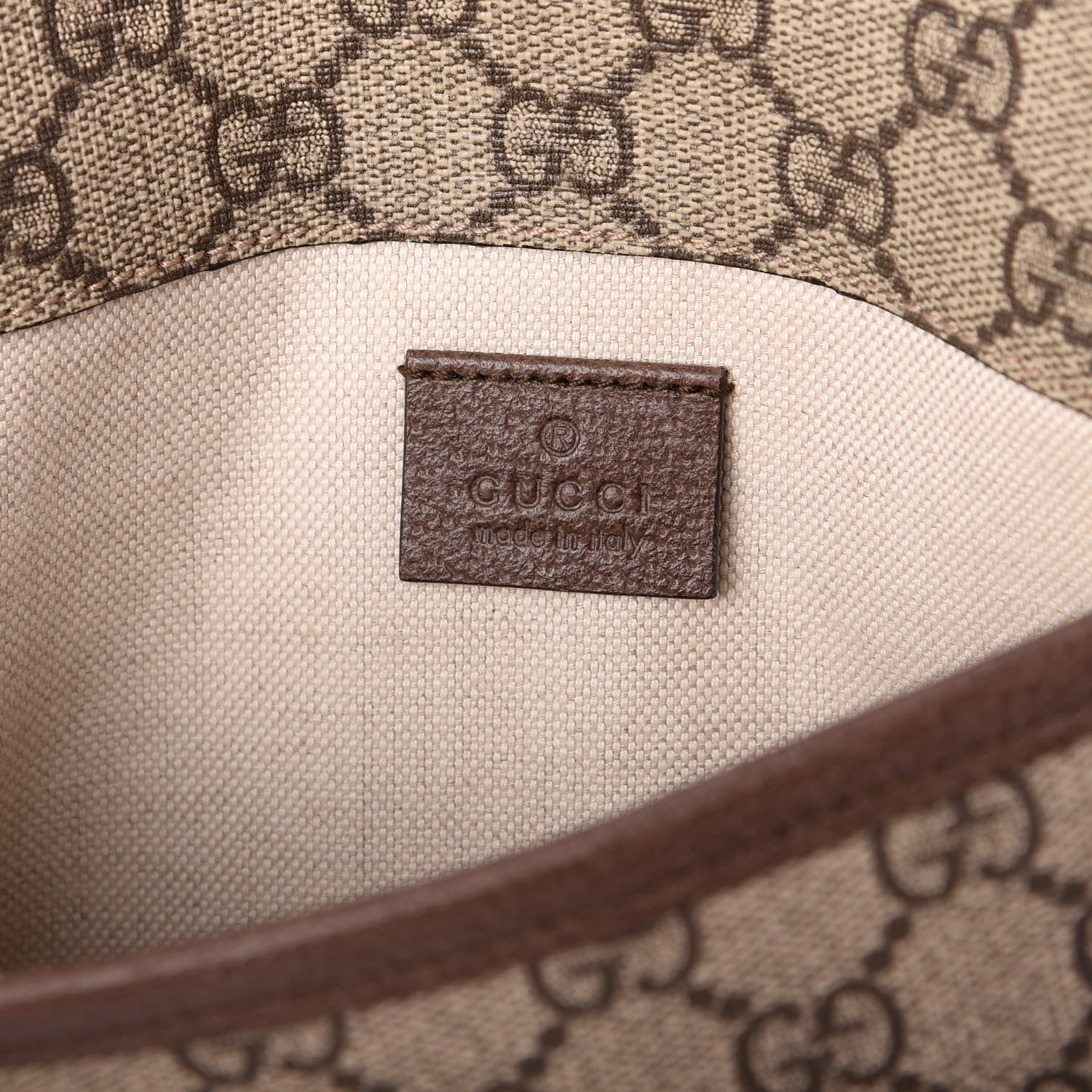 Gucci GG Supreme Monogram Neo Vintage Web Belt Bag Brown 6 of 10