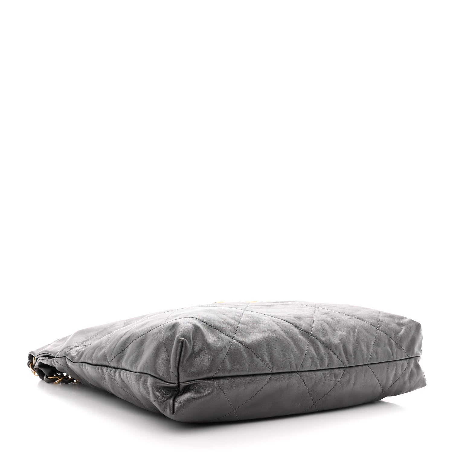 Chanel Metallic Calfskin Quilted Chanel 22 Ruthenium 5 of 12