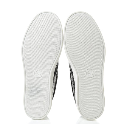 Gucci Guccissima Mens Dublin Slip On Sneakers 7.5 Black 5 of 12