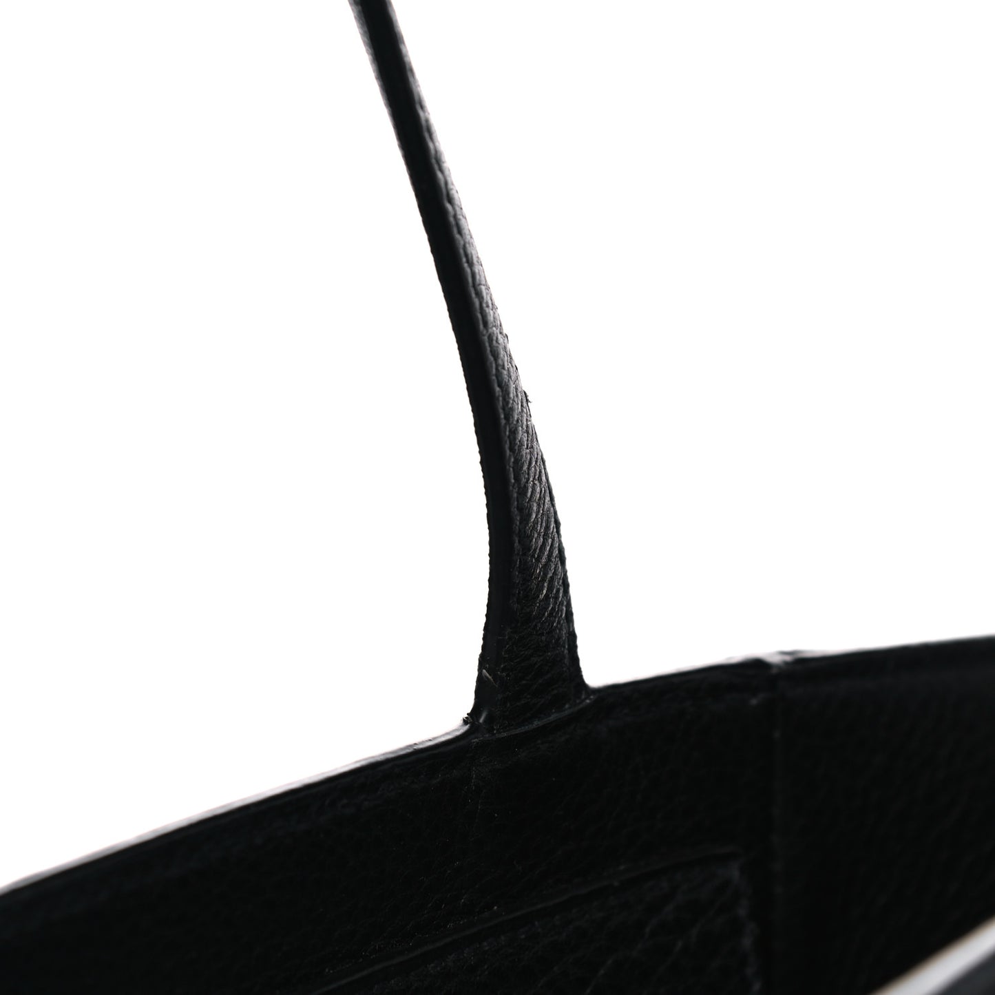 Vitello Phenix Shopping Tote Black