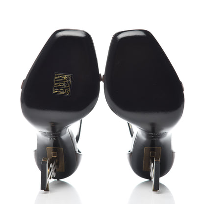 Saint Laurent Calfskin Opyum 110 Sandals 38 Brown 5 of 9
