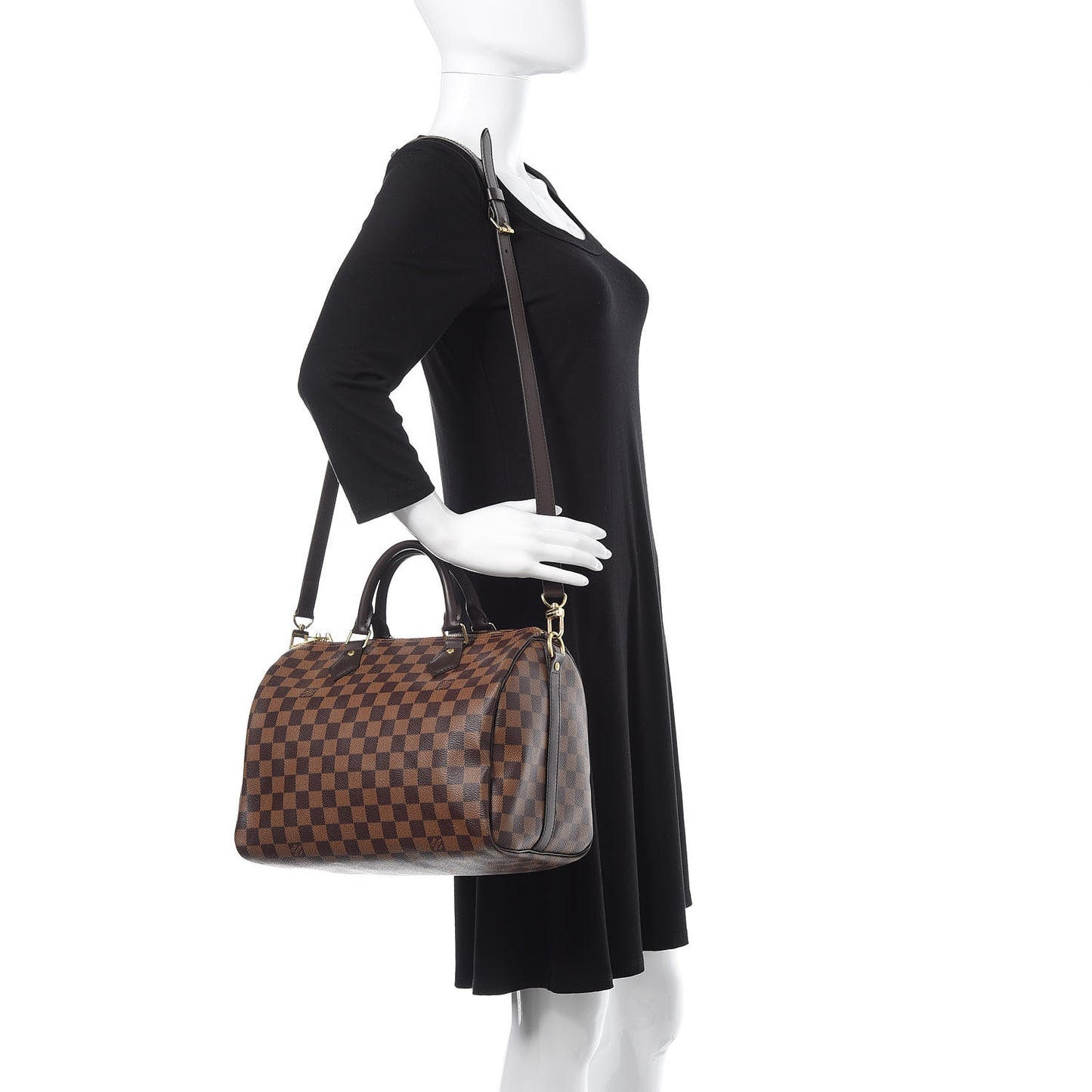 Damier Ebene Speedy Bandouliere 30