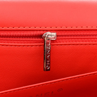 Chanel Patent Chevron Quilted Maxi Single Flap Red 14 of 14