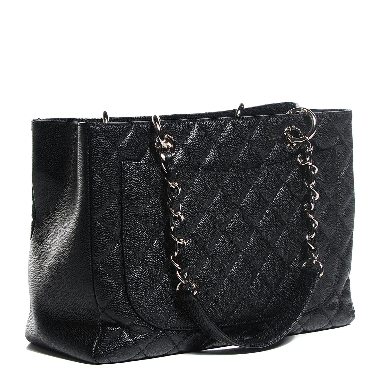 Chanel Caviar Quilted Grand Shopping Tote GST Black 3 of 7