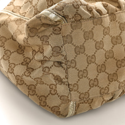 Gucci Monogram Large D Gold Hobo Gold 7 of 14