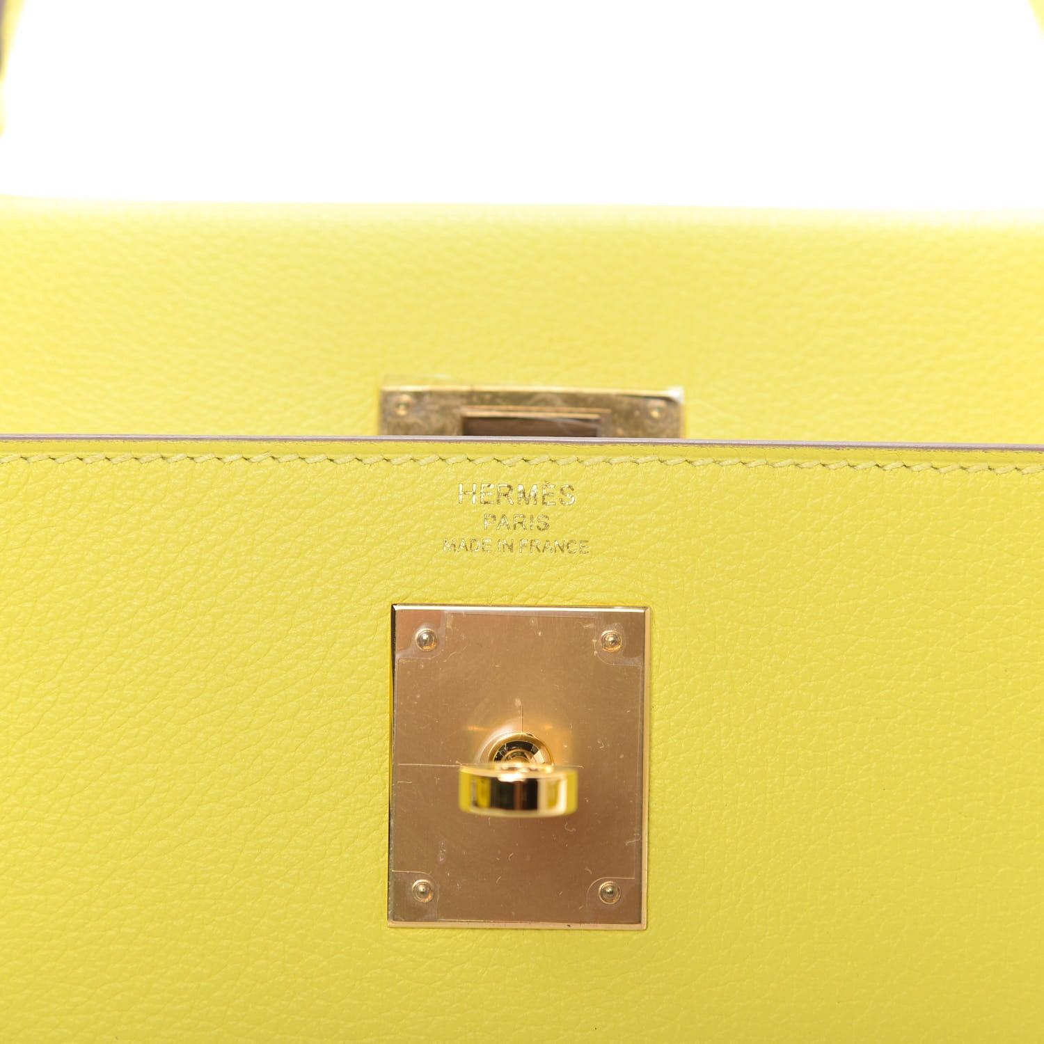 Hermes Evercolor Kelly Retourne 28 Lime 9 of 11