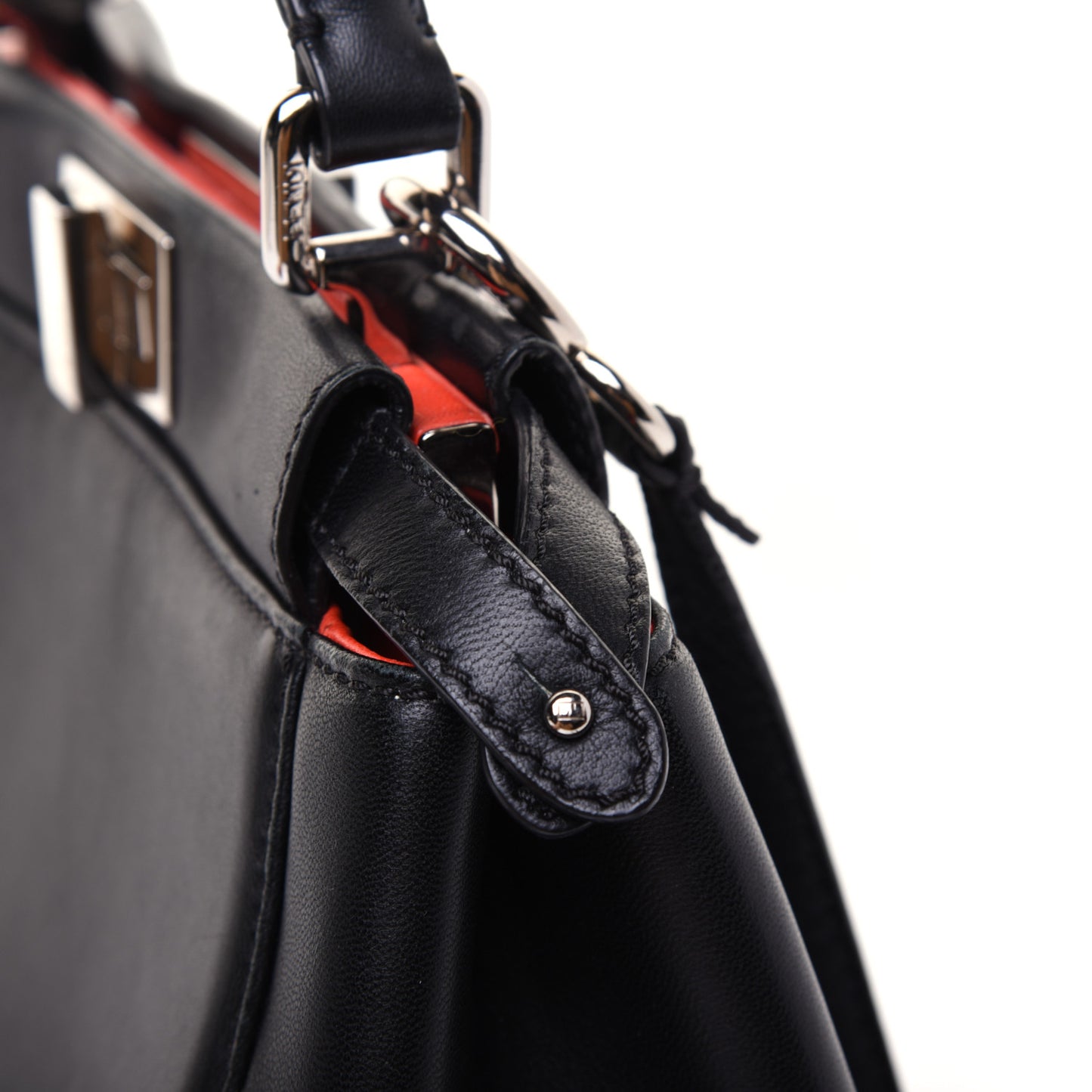 Nappa Karung Monster Eyes Mini Peekaboo Iconic Satchel Black Papavero