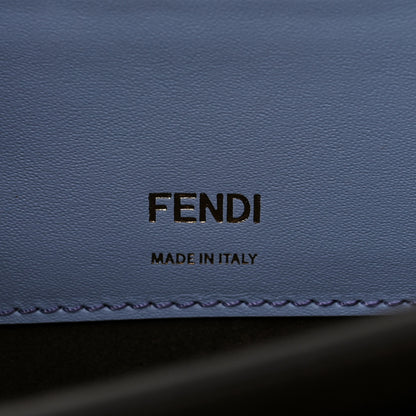 Fendi Vitello King Mini Flat Baguette Azzurro Sky 6 of 11