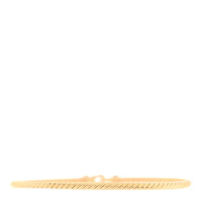 David Yurman 18K Yellow Gold Diamond 2.6mm Cable Collectibles Buckle Bracelet 2 of 4