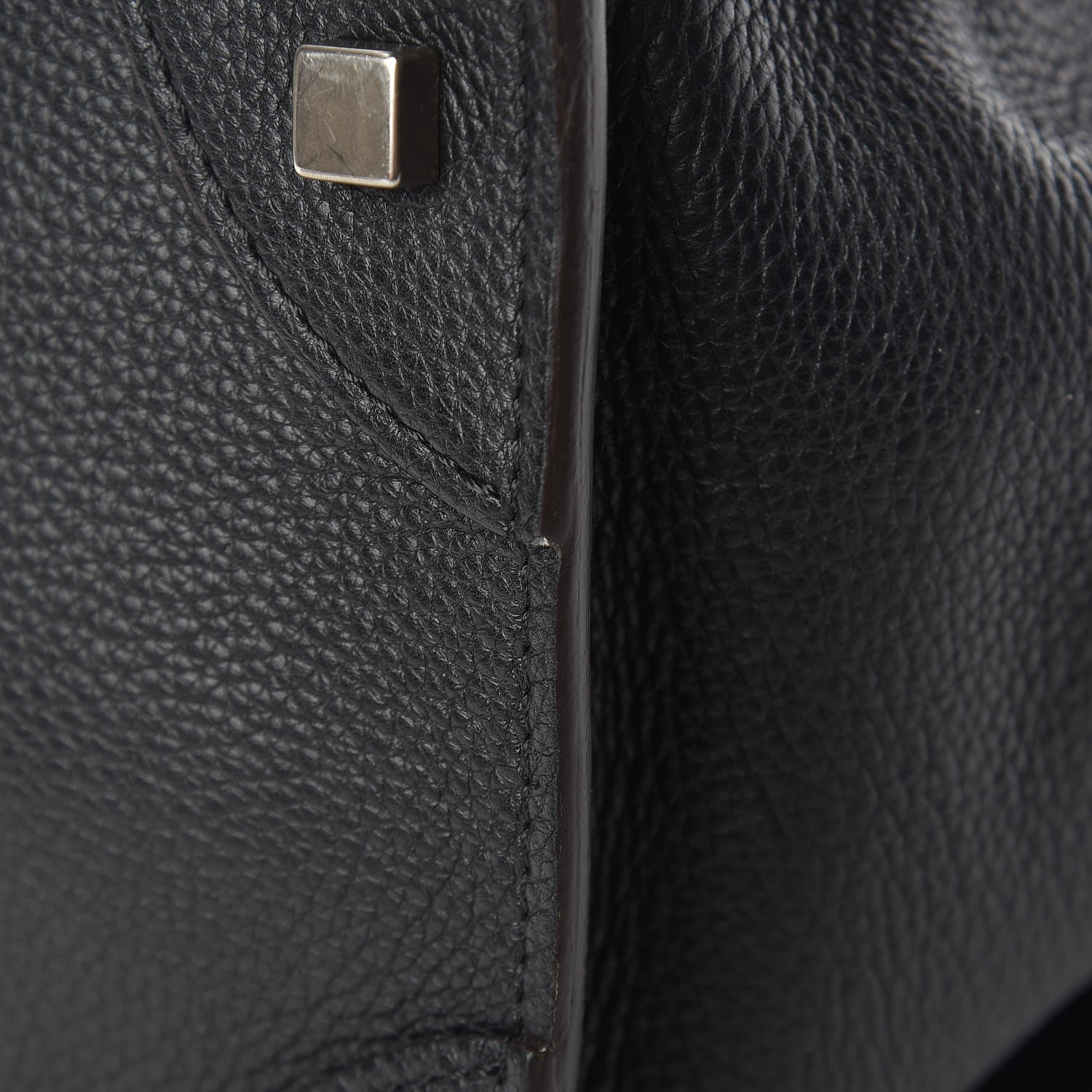 Celine Drummed Calfskin Mini Luggage Black 13 of 14