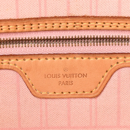 Louis Vuitton Damier Azur Neo Neverfull MM Rose Ballerine 6 of 9