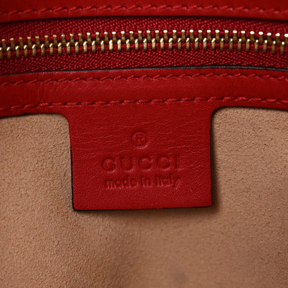 Gucci GG Supreme Monogram Medium Padlock Tote Hibiscus Red 6 of 10