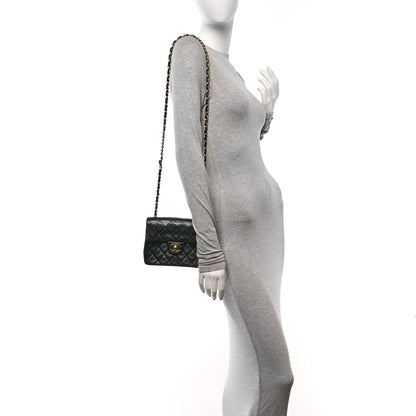 Chanel Lambskin Quilted Mini Square Flap Bag Black 2 of 10