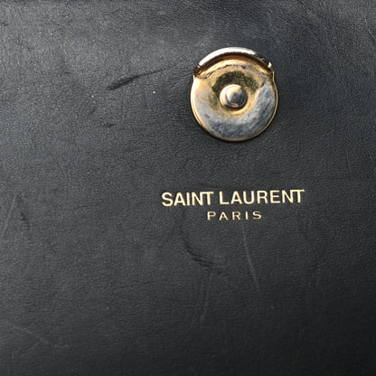 Saint Laurent Smooth Calfskin Medium Classic Monogram Kate Tassel Satchel Black 10 of 11