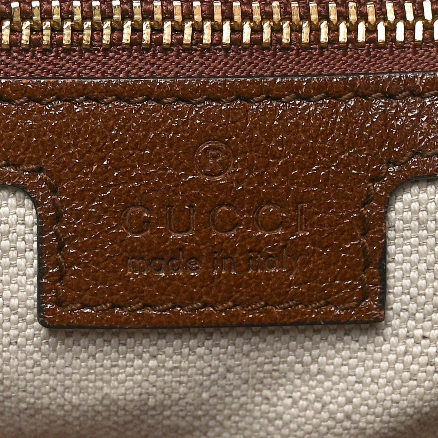 Monogram Horsebit 1955 Tote Bag Beige Brown Sugar
