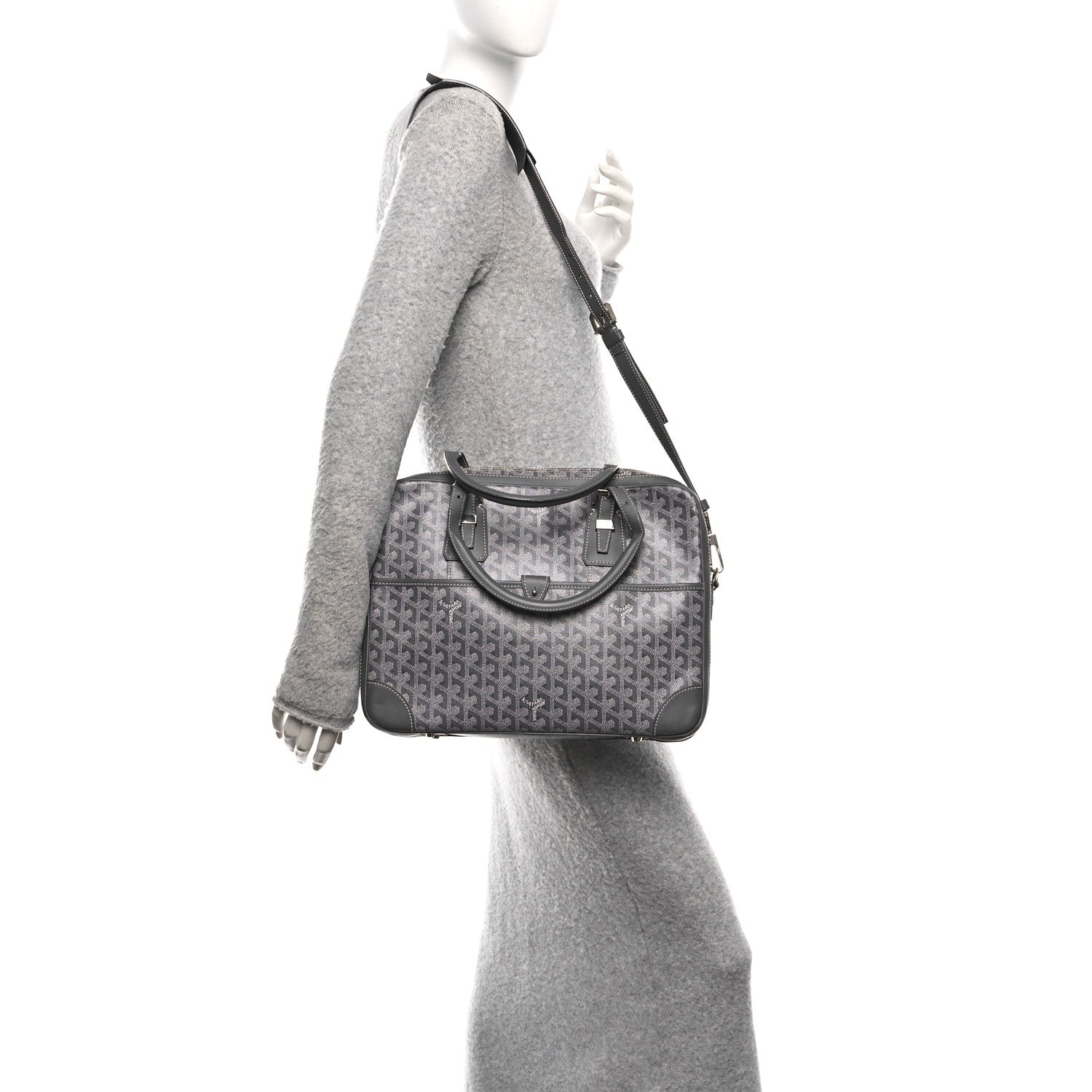 Goyard Goyardine Ambassade PM Briefcase Grey 2 of 9