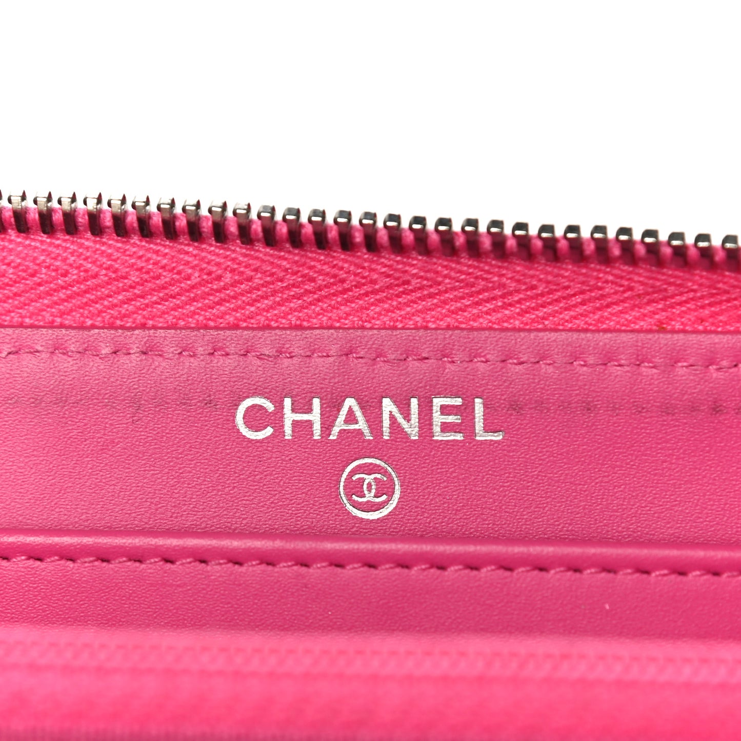 Caviar Quilted Large Gusset Zip Around Wallet Pink
