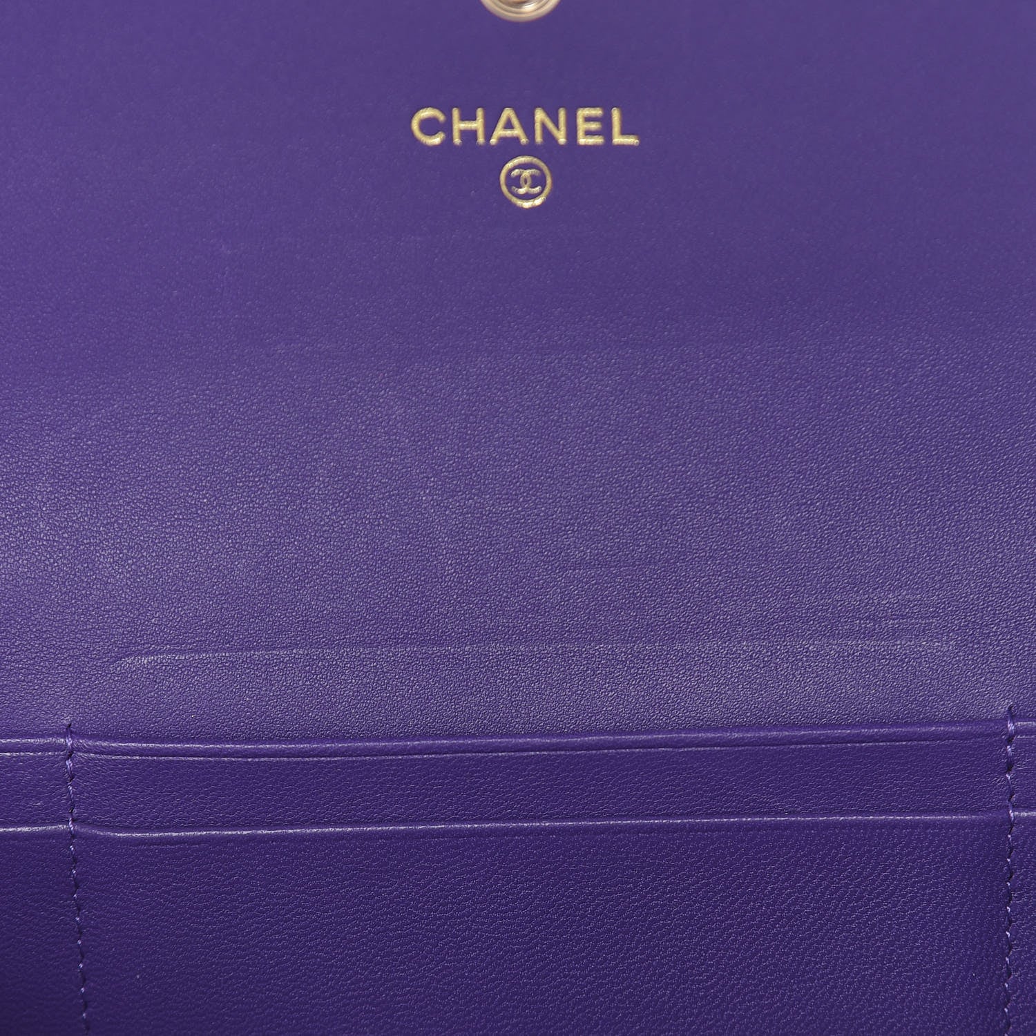 Chanel Lambskin Quilted Medium Boy Flap Wallet Purple 9 of 15