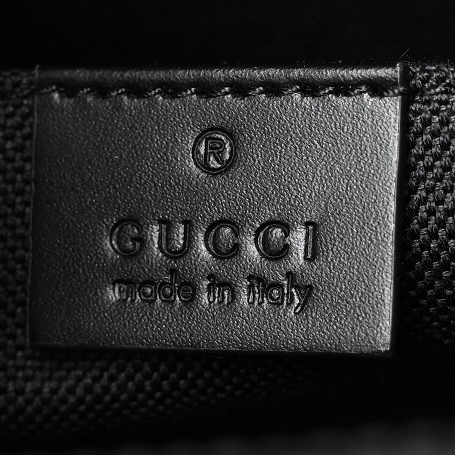 Gucci GG Supreme Monogram Selleria Calfskin Web New Web Cosmetic Case Black 6 of 7