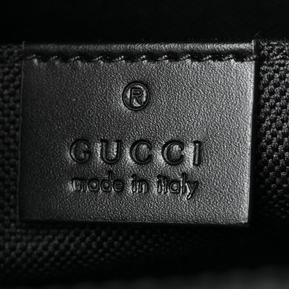 Gucci GG Supreme Monogram Selleria Calfskin Web New Web Cosmetic Case Black 6 of 7