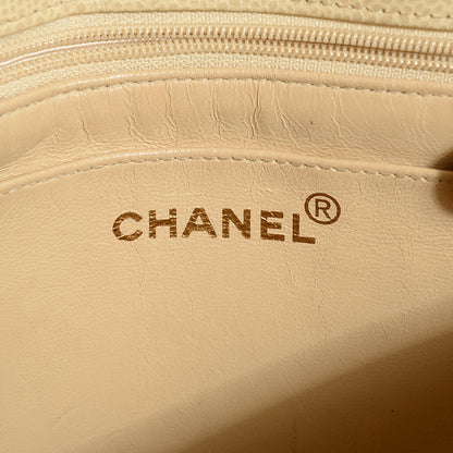 Chanel Caviar Quilted Medium Flap Shoulder Bag Beige 6 of 9