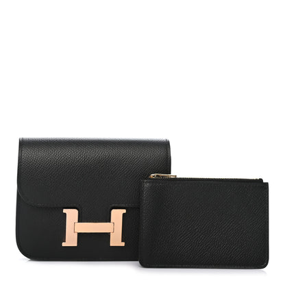 Hermes Epsom Constance Slim Wallet Black 1 of 6