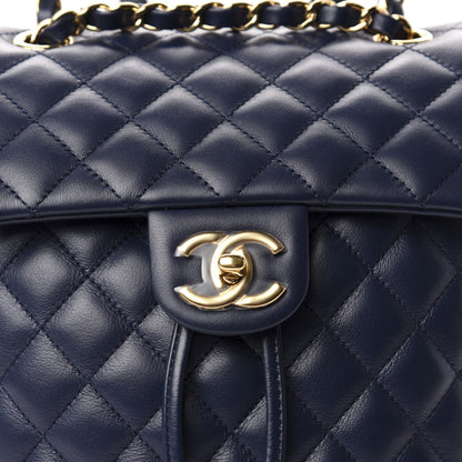 Chanel Calfskin Quilted Small Urban Spirit Backpack Navy 9 of 9
