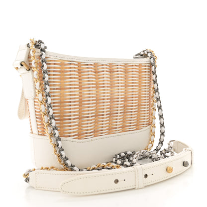 Chanel Rattan Calfskin Small Gabrielle Hobo Beige Ivory 3 of 11