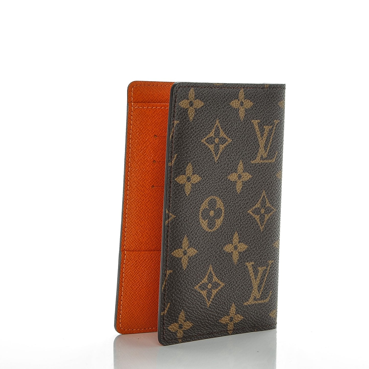Monogram My LV Heritage Passport Cover Orange Rouge