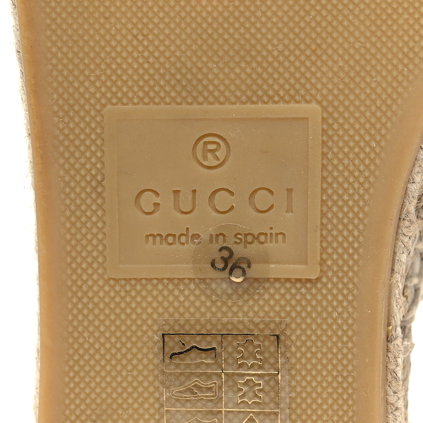 Nappa Matelasse GG Marmont Espadrille Slippers 36 Great White