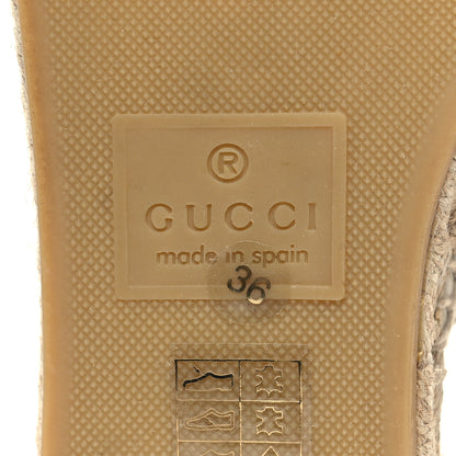 Gucci Nappa Matelasse GG Marmont Espadrille Slippers 36 Great White 7 of 8