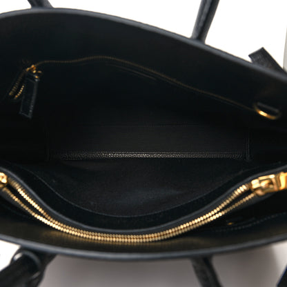 Saint Laurent Grained Calfskin Small Sac De Jour Black 5 of 10