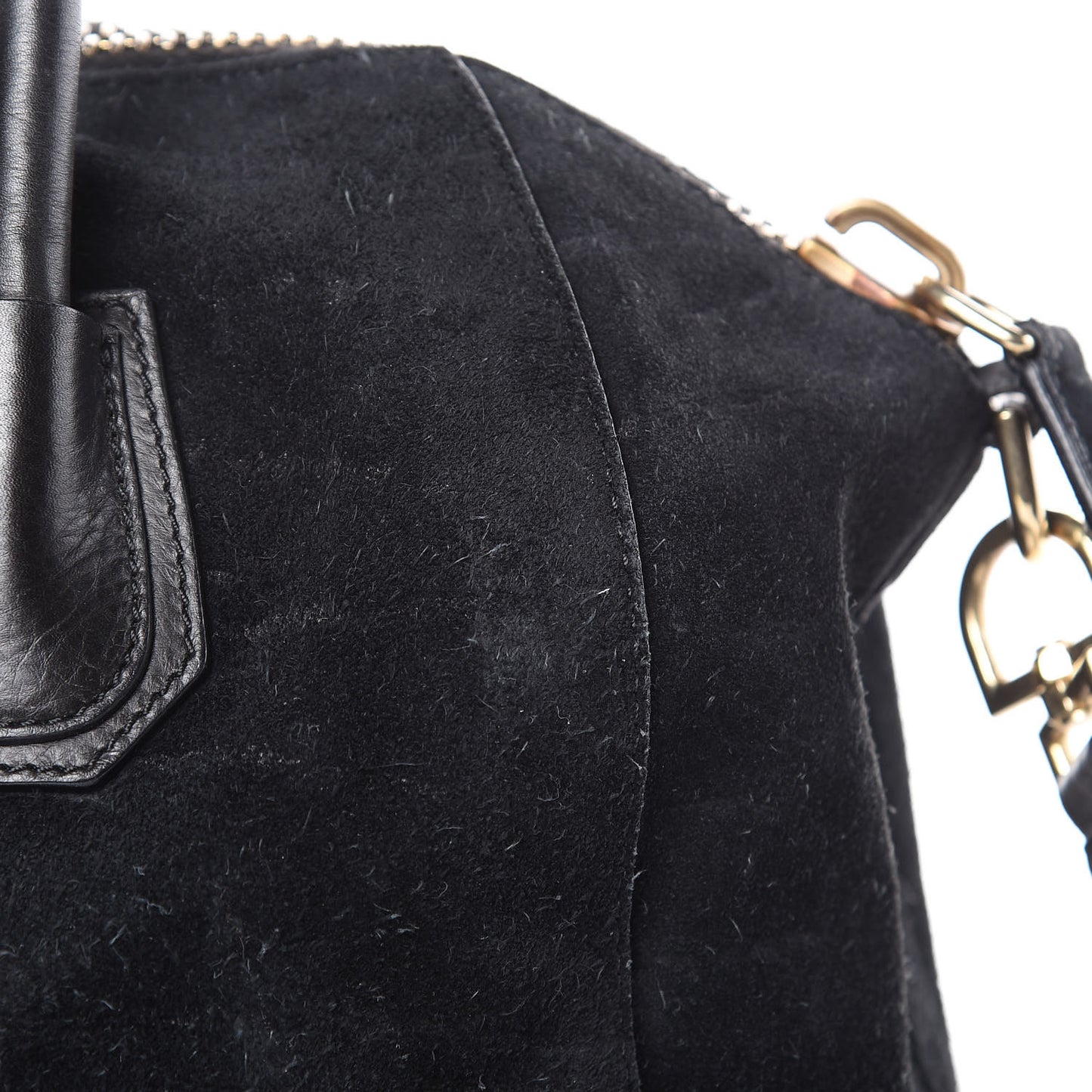 Suede Medium Antigona Black