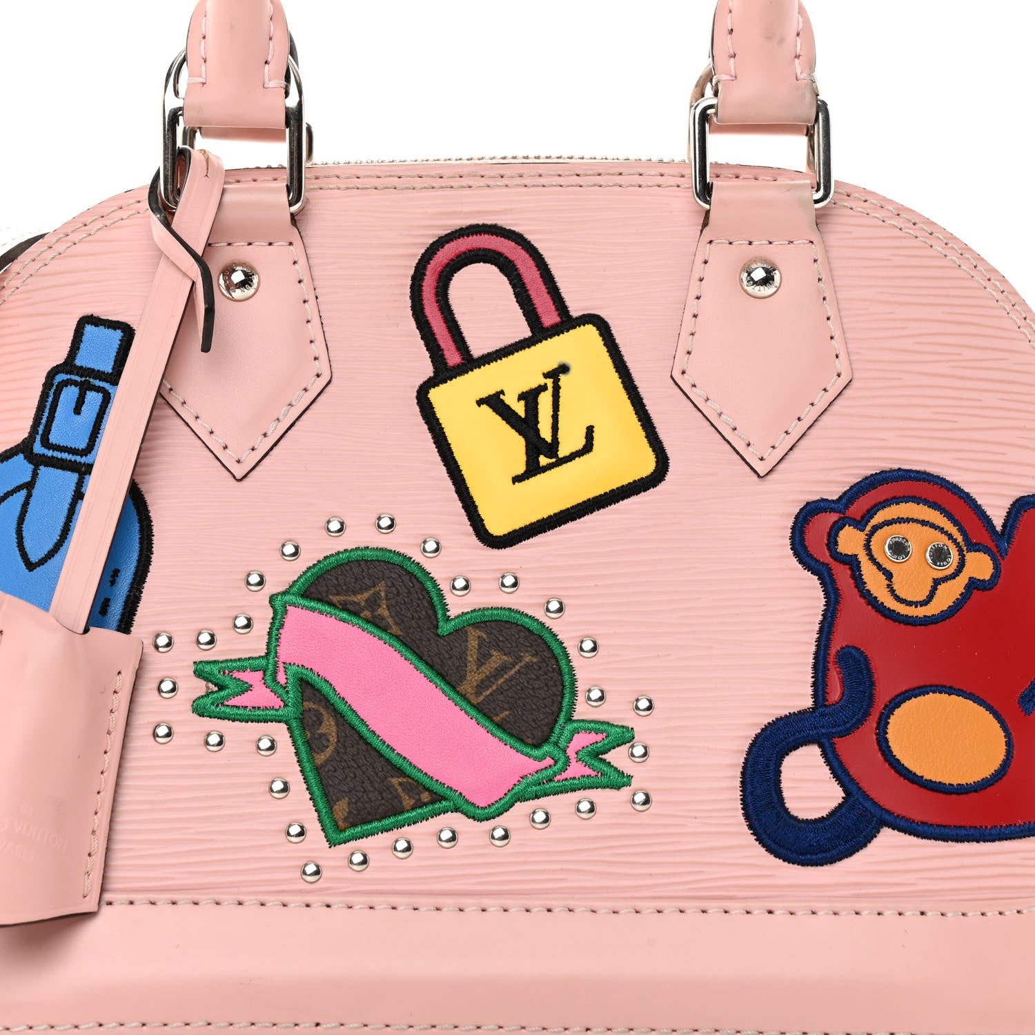 Louis Vuitton Epi Stickers Alma BB Rose Ballerine 8 of 16