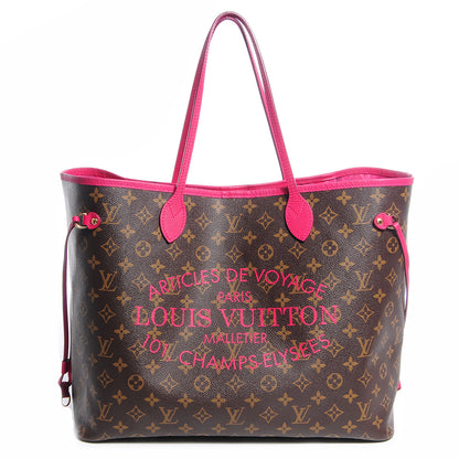 Louis Vuitton Monogram Articles de Voyage Ikat Neverfull GM Rose Indien 1 of 8